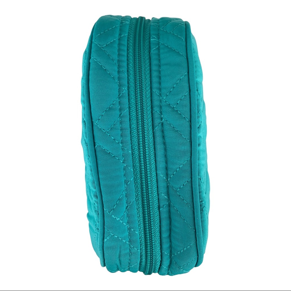 Vera Bradley Medium Zip Cosmetic Turquoise Sea - Picture 7 of 14